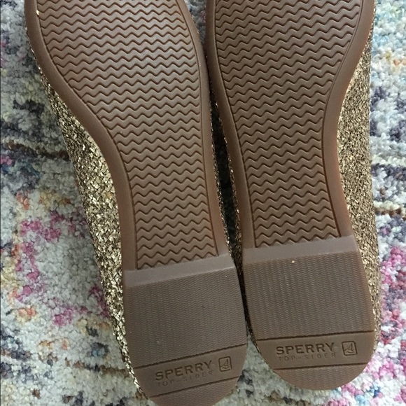 SOLD ☀️ Sperry Gold Glitter Ballet flats - Picture 8 of 8